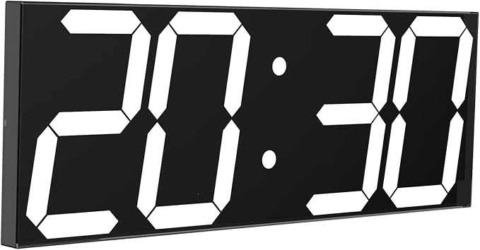 CHKOSDA LED Large Digital Wall Clock, Oversize Wall Clock by CHKOSDA