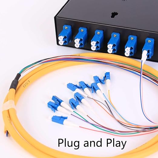 1.5 Meter 12 Strand SingleMode 9/125 LC-UPC Fiber Pigtail, 12 Color-Coded LC - Image 7