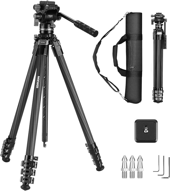 NEEWER 60.4" Travel Tripod Carbon Fiber by Neewer