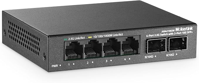 MokerLink 4 Port 2.5G Ethernet Switch by MokerLink