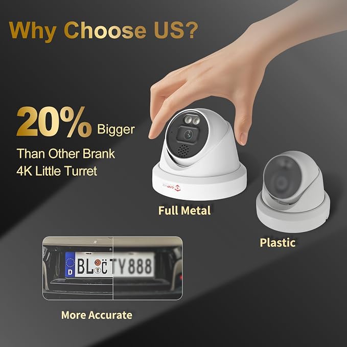 Anpviz UltraHD 4K IP Turret PoE Camera Outdoor, Two Way Audio Security Camera - Image 5