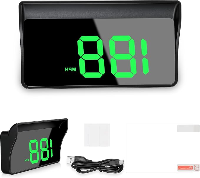 Amiss Heads Up Display for Cars, Digital HUD Speedometer for Automotive by Amiss