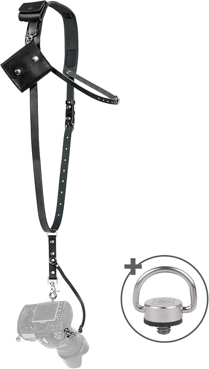 C Coiro Leather Camera Strap Crossbody by CCoiro
