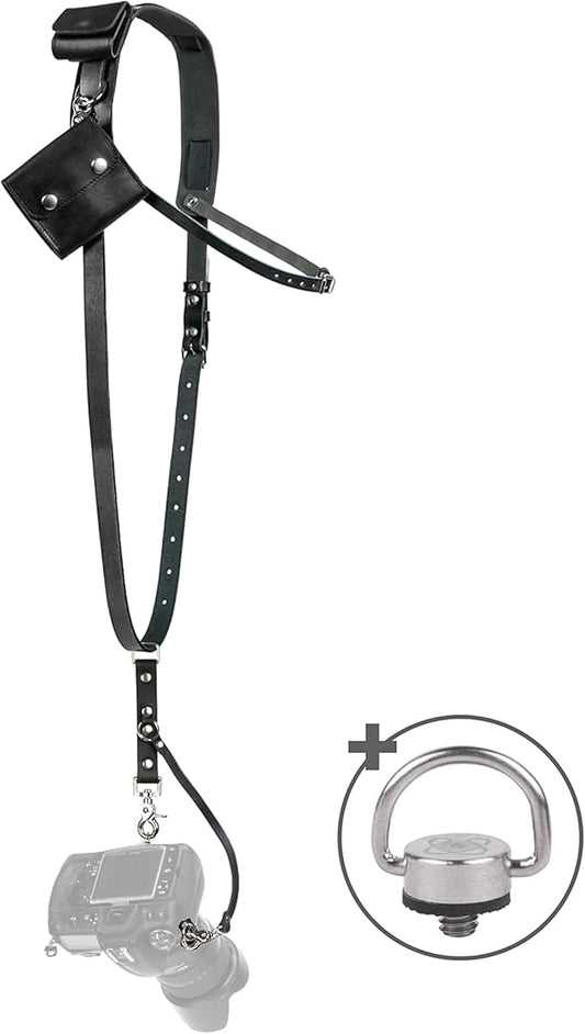 C Coiro Leather Camera Strap Crossbody by CCoiro