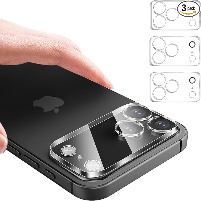 3PCS Rear Back Camera Lens Protector Tempered Glass by Hlija