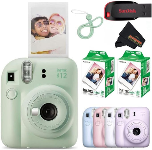 Fujifilm Instax Mini 12 Instant Camera Mint Green by FUJIFILM