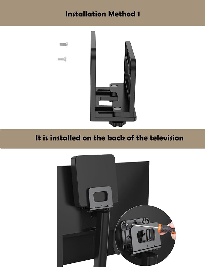 Cable Box Wall Mount for WiFi Router/Modem Shelf for Apple TV/ROKU, Compatible - Image 6