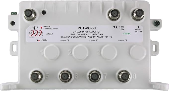 Reliable Cable 5-Port Cable TV Modem Splitter Signal Booster/Amplifier - Image 2