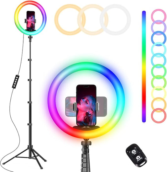 UBeesize 12” RGB Selfie Ring Light by UBeesize