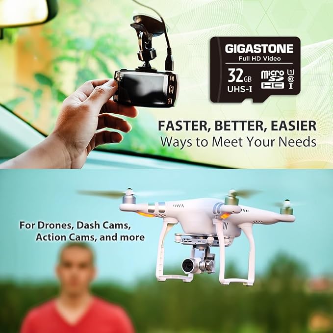 Gigastone 32GB Micro SD Card Full HD Video Surveillance Security Camera Action - Image 5