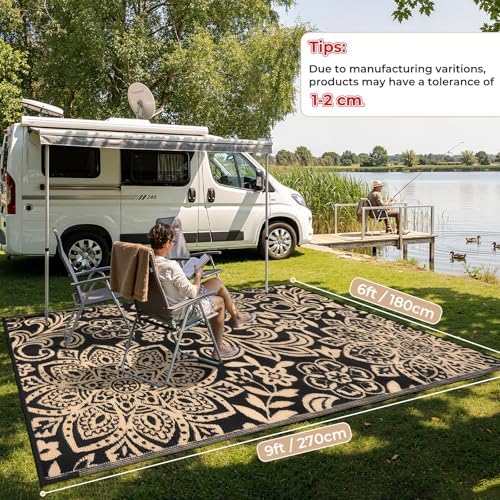 Findosom Waterproof Outdoor Rug 6' x 9' - Image 2