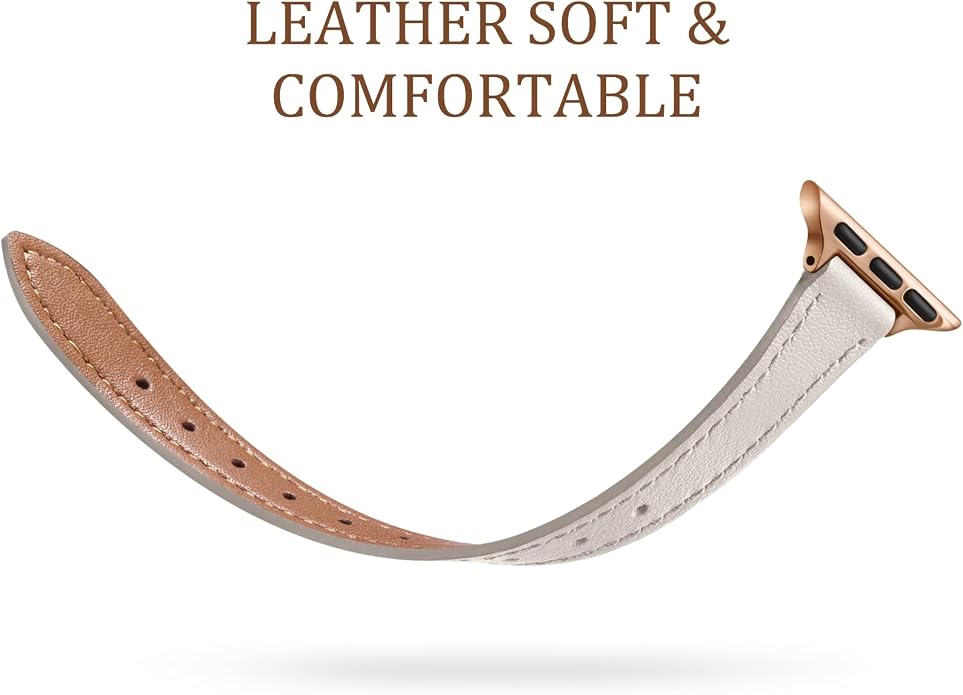 Charlam Slim Leather Band Compatible - Image 3