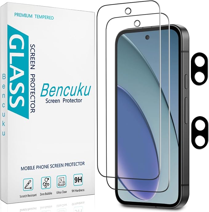 2 Pack Screen Protector for Google Pixel 9a by Bencuku