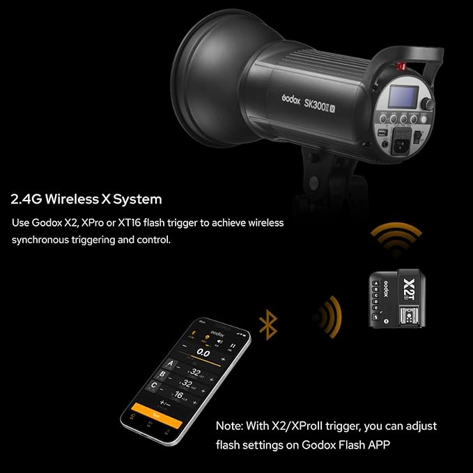 Godox SK400IIV 400Ws Strobe Studio Flash GN65 5700K 2.4G - Image 3