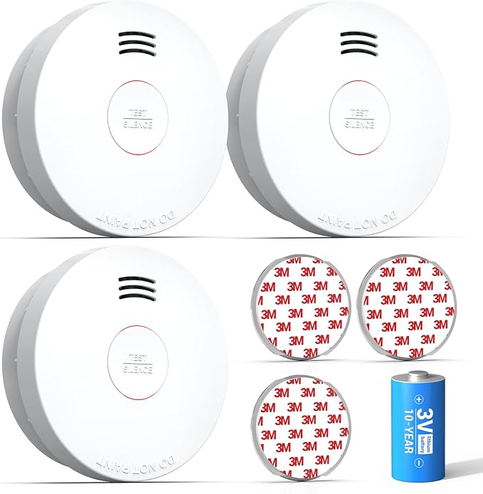 SITERWELL Smoke Detector, Smoke Detector 10 Year Battery by SITERWELL