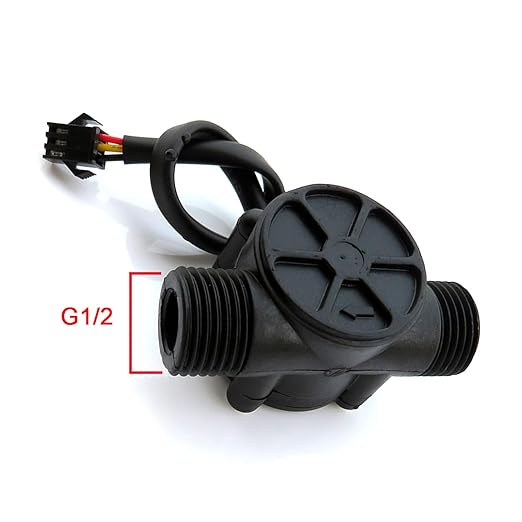 1/2" Water Flow Sensor Food-Grade Switch Hall Effect Flowmeter Fluid Meter - Image 3