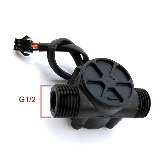 1/2" Water Flow Sensor Food-Grade Switch Hall Effect Flowmeter Fluid Meter - Image 2