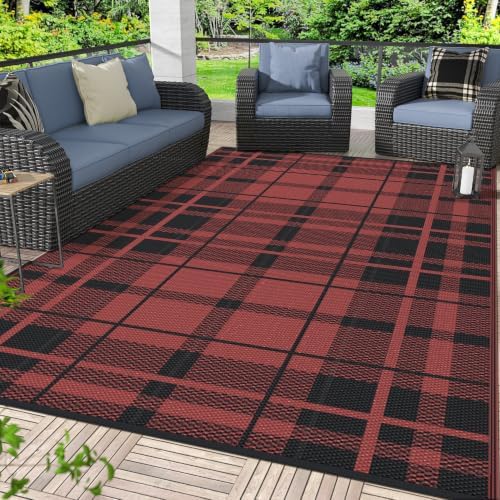 GENIMO Outdoor Rug, Waterproof Plastic Rugs by GENIMO