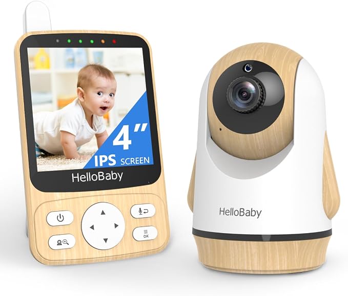 HelloBaby 4" IPS Video Baby Monitor by HelloBaby