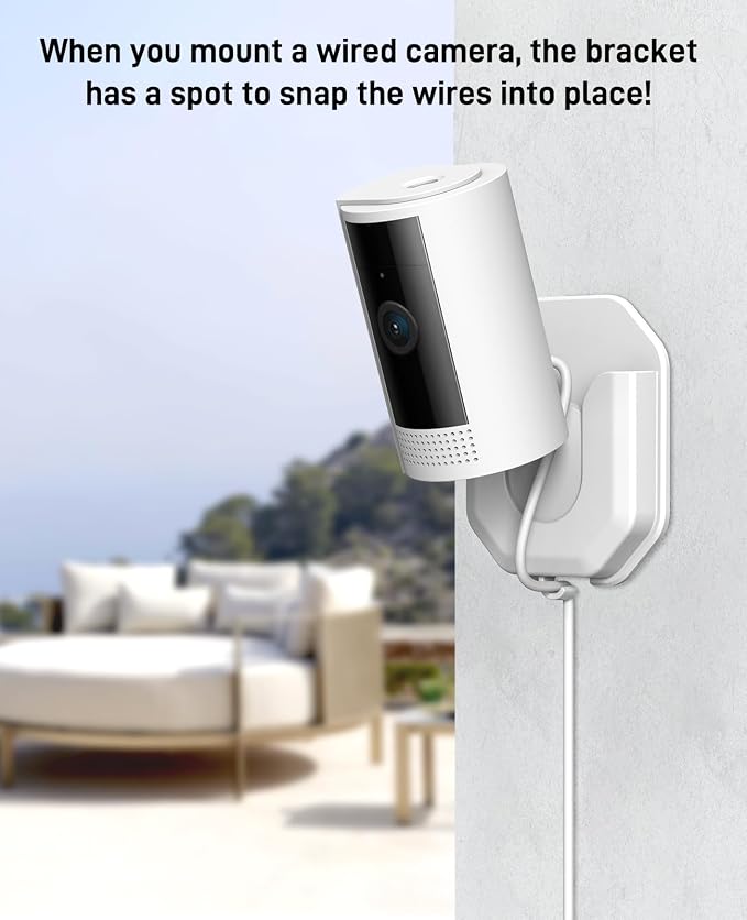 3 Pack Ring Indoor Camera No Drill No Screws Wall Mount Bracket Compatible - Image 4