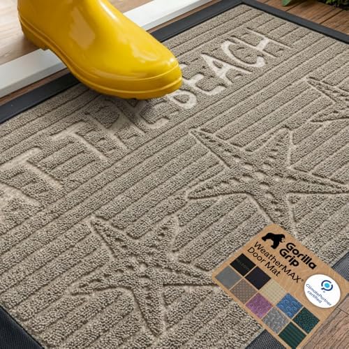 GORILLA GRIP WeatherMAX Door Mat, Indoor Outdoor Use by GorillaGrip