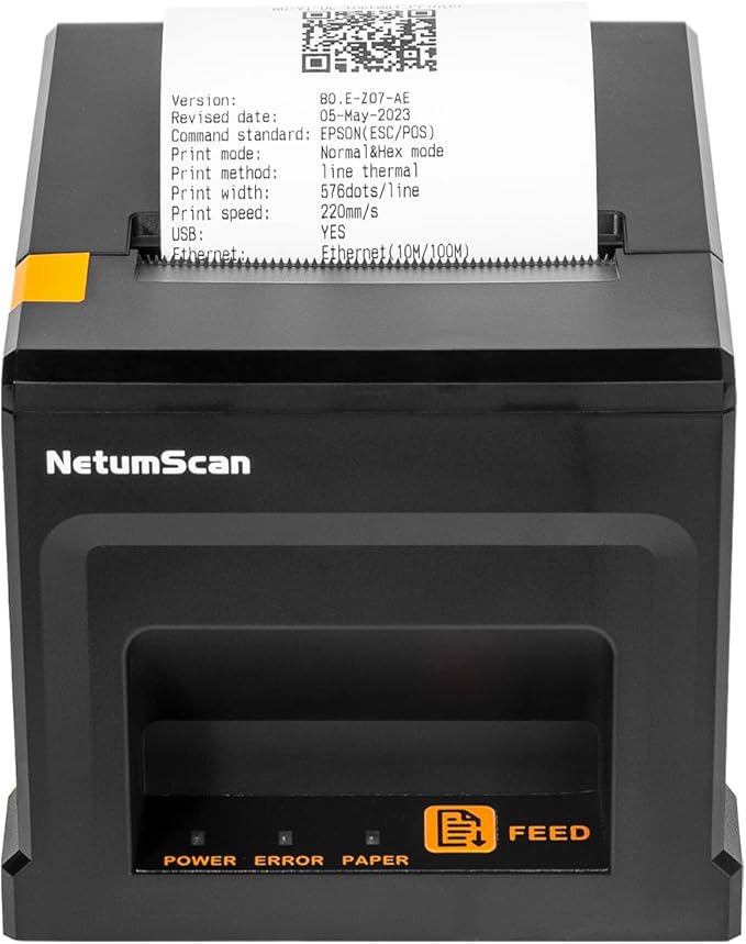 NetumScan USB POS Receipt Printer, 80mm Thermal Receipt Printer by NetumScan