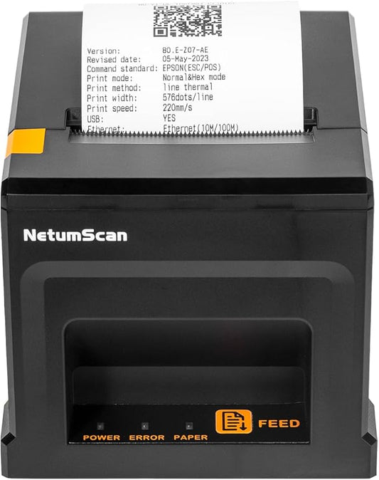 NetumScan USB POS Receipt Printer, 80mm Thermal Receipt Printer by NetumScan