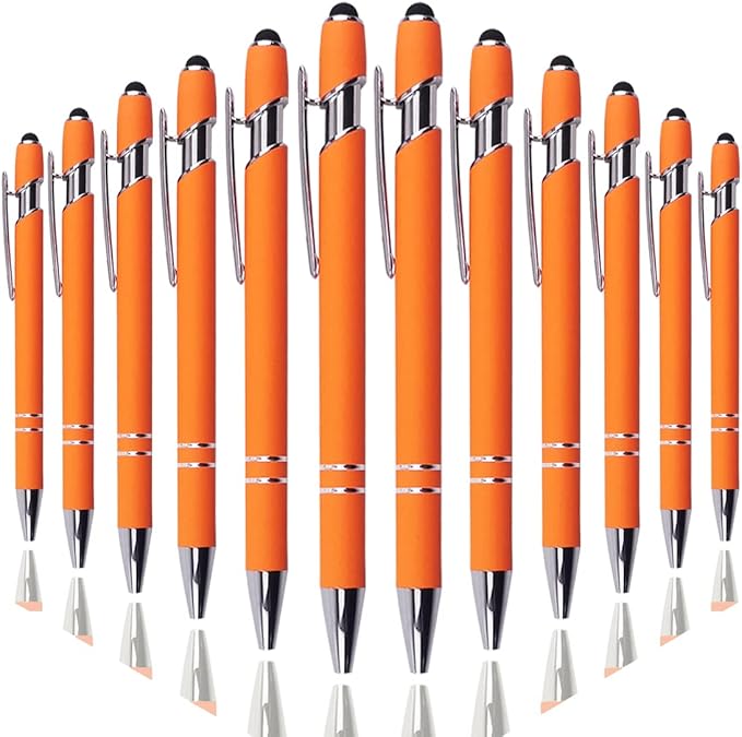 Oddmoal Ballpoint Pen with Stylus Tip, Soft Touch Click Metal Pen, 1.0mm Medium by Oddmoal