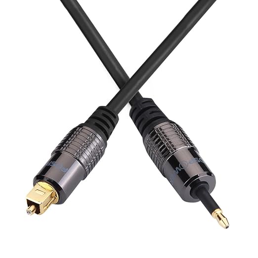 FosPower 24K Gold Plated Toslink to Mini Toslink Digital Fiber Optical S/PDIF - Image 3