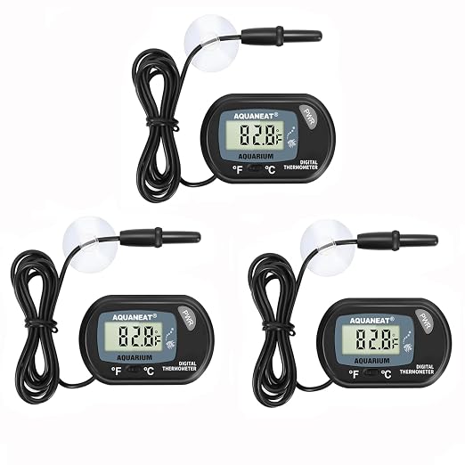 AQUANEAT Aquarium Thermometer, Fish Tank Thermometer, Digital Temperature Test by Aquaneat