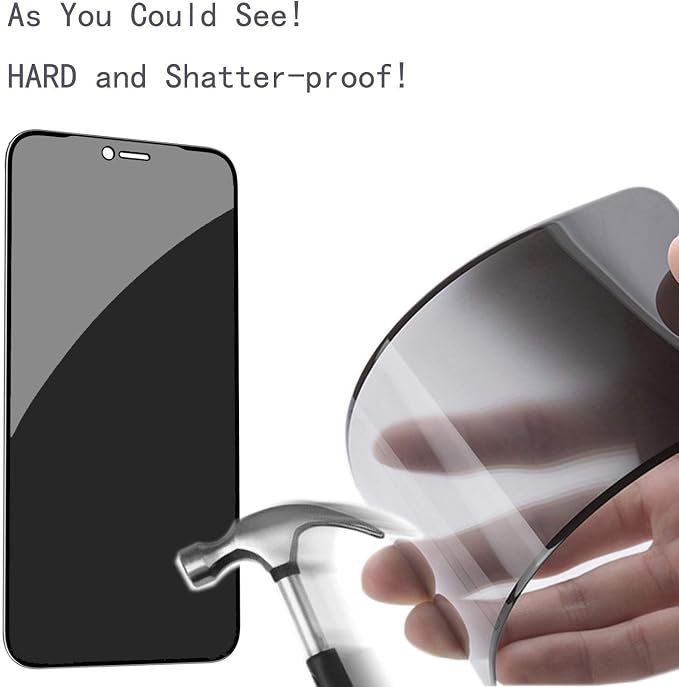 PEHAEL 2+2 Pack for iPhone 12 Pro Max Privacy Screen Protector - Image 6