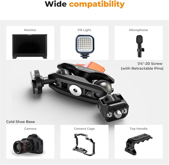 K&F CONCEPT Magic Arm, LED Light - Image 2
