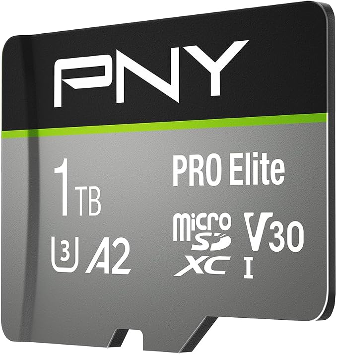 PNY 1TB PRO Elite Class 10 U3 V30 microSDXC Flash Memory Card by PNY