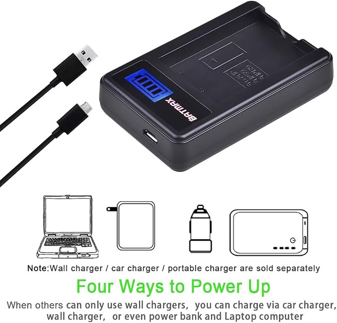 Batmax 2Pcs FNP-60 NP-60 Battery + LCD USB Charger - Image 5