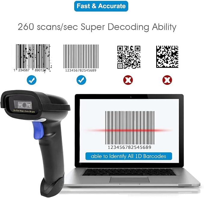 NETUM Bluetooth Barcode Scanner, Compatible - Image 4