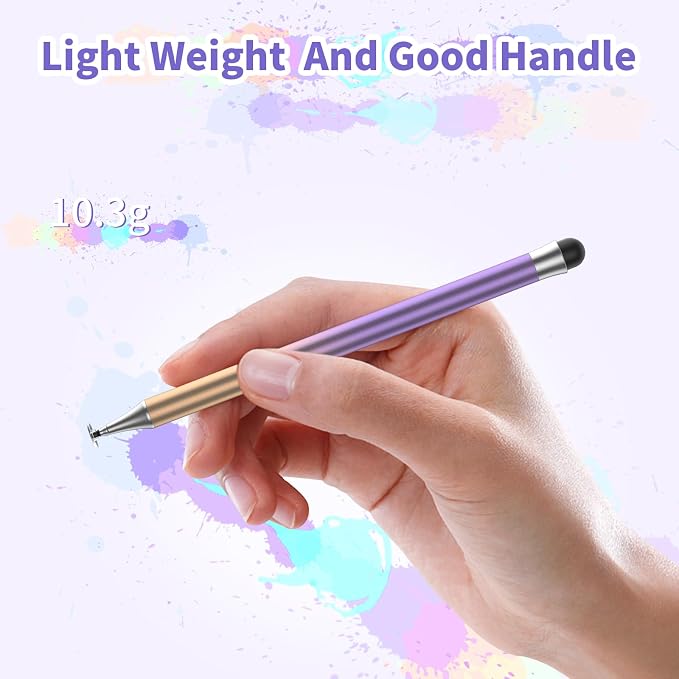 Stylus Pens for Touch Screens, Round Disk Tip Stylus Pen for iPad Compatible - Image 3