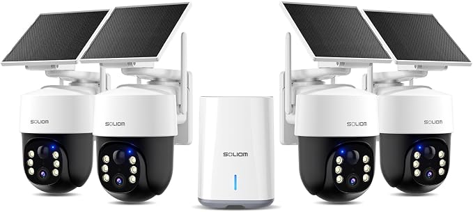 SOLIOM Security Cameras Wireless Outdoor, 4K Ultra HD by SOLIOM