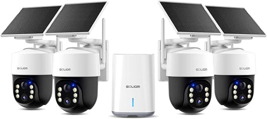 SOLIOM Security Cameras Wireless Outdoor, 4K Ultra HD by SOLIOM