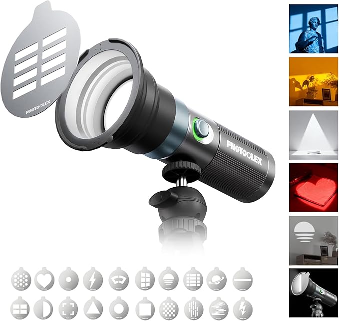 PHOTOOLEX RGB Photography Flashlight, 10W Portable Fill Light, 8400mAh/4 by PHOTOOLEX