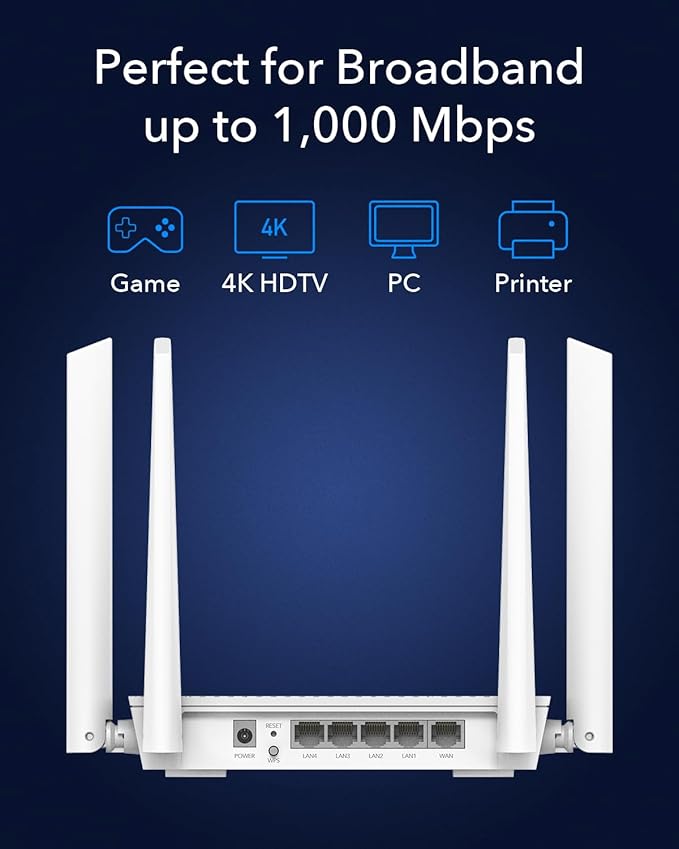 Cudy WR3000S AX3000 Dual Band WiFi 6 Mesh Router, 5 Gigabit Ethernet RJ45 Ports - Image 6