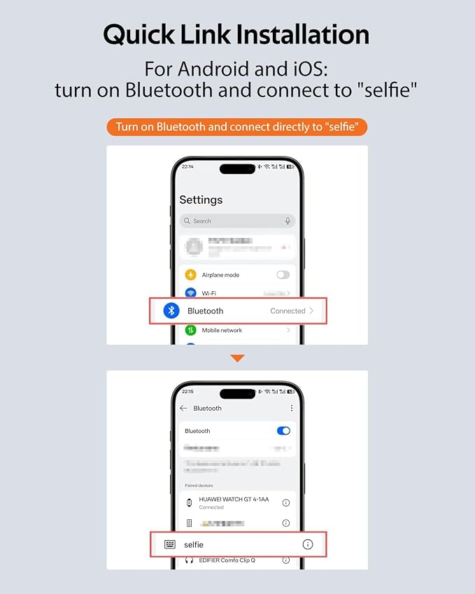 Magnetic Phone Camera Grip, Phone Selfie Grip + Selfie Light - Image 5