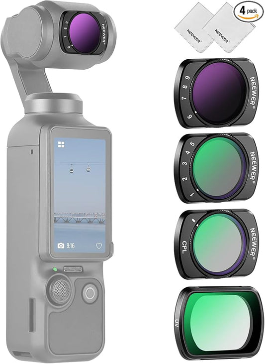 NEEWER Variable ND + CPL + UV Filter Set Compatible by Neewer