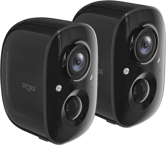 Dzees 2K Security Cameras Wireless Outdoor, Indoor-Outside WiFi Battery Powered by Dzees