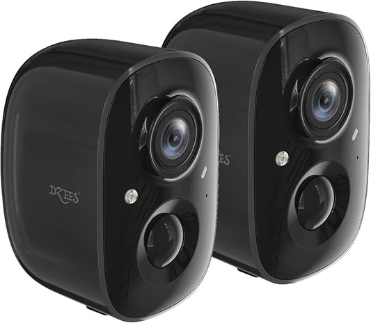 Dzees 2K Security Cameras Wireless Outdoor, Indoor-Outside WiFi Battery Powered by Dzees