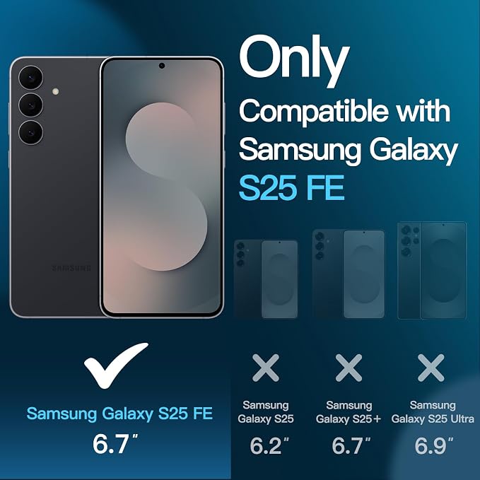 JETech Screen Protector for Samsung Galaxy S25 FE - Image 2
