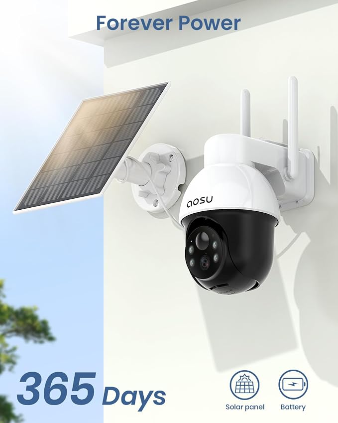 AOSU Solar Security Camera Wireless Outdoor - Image 6