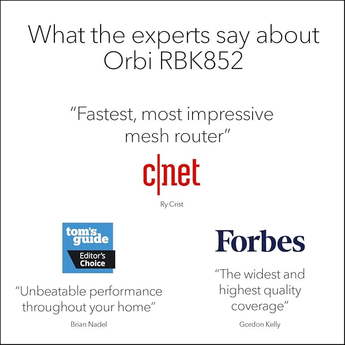 NETGEAR Orbi Whole Home Tri-Band WiFi 6 Mesh Network System – Router - Image 5
