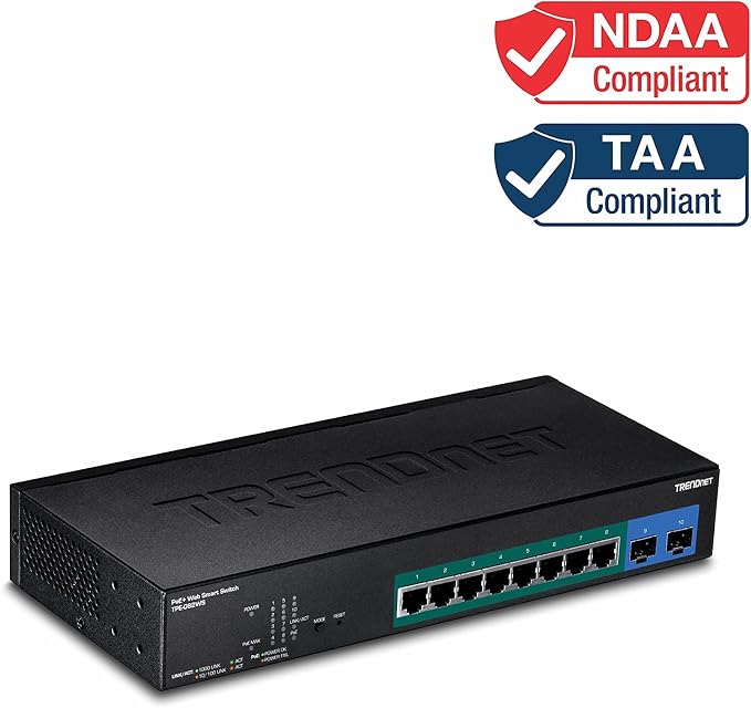 TRENDnet 10-Port Gigabit Web Smart Switch, 20 Gbps Switching Capacity, 8 x - Image 5