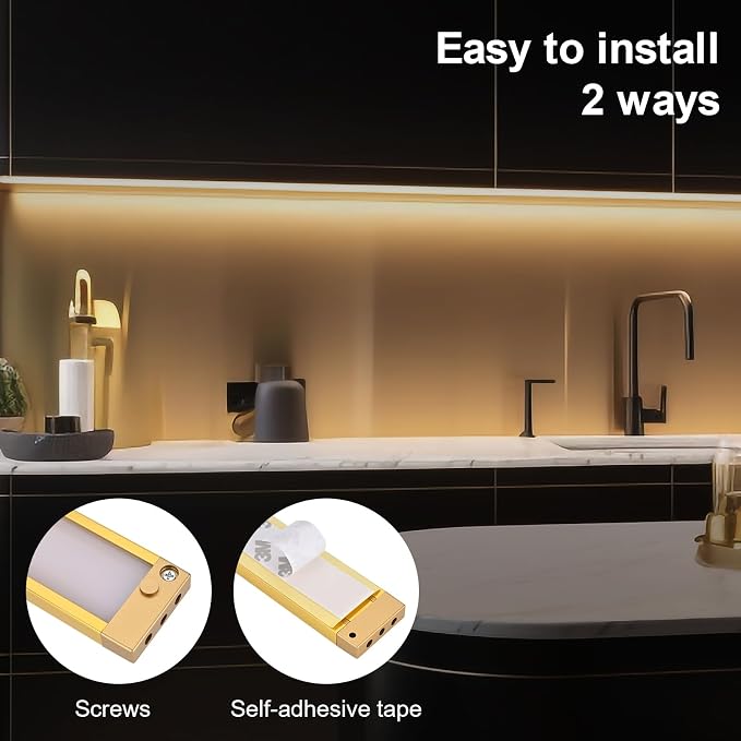 4pack 7inch Dimmable LED Kitchen Light Kit, 2700-6000K Smart Closet Cabinet - Image 8
