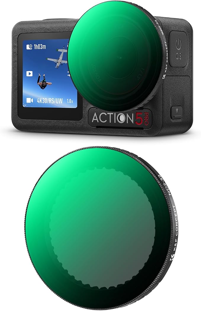 K&F CONCEPT Push in Fit Variable ND2-32 Filter Compatible by KFCONCEPT